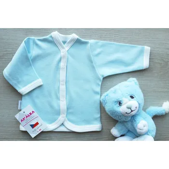 Kojenecká bunda AMÁLKA Kojenecký bavlněný kabátek, světle tyrkysový Velikost: 56