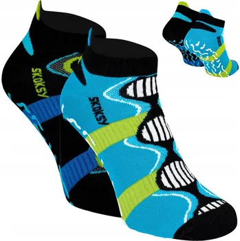 Dámské ponožky 2x Protiskluzové ABS Ponožky dámské sportovní fitness jóga 41-46 ZOOKSY