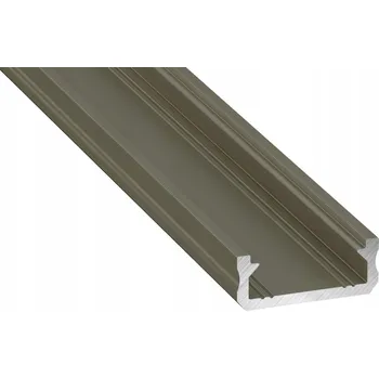 LED osvětlení Hliníkový profil pro LED pásku D 1M inox