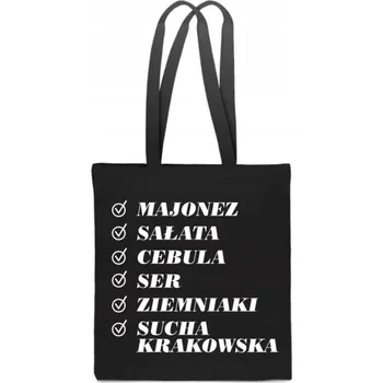 Nákupní taška Nákupní taška PoStar černá bavlna