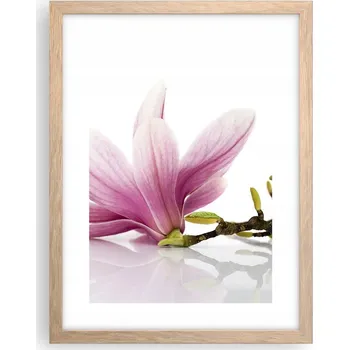 Obraz Obraz plakát v rámu světlý dub do obýváku 30x40 květiny foto plakáty na zeď
