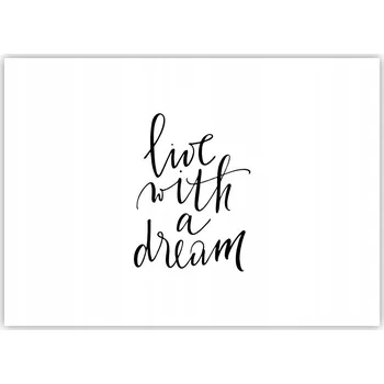 Obraz Plakát bez rámu do obývacího pokoje ložnice 70x50 typografie moderní módní obraz