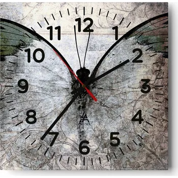 Hodiny Nástěnné hodiny do obýváku 40x40 Abstrakce Tiché hodiny Skleněné hodiny Bez hlučnosti