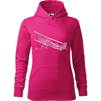 Dámská mikina Mikina - Polikarpov PO-2 Barva: Purpurová (40), Velikost: XL, Střih: Dámské