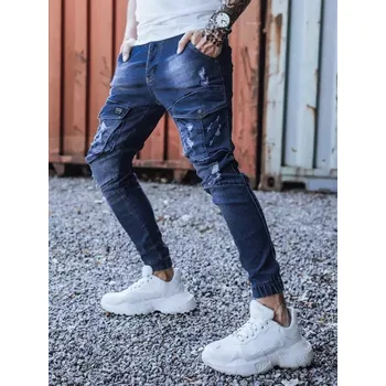 Pánské džíny Pánské kalhoty DSTREET MODRÁ L