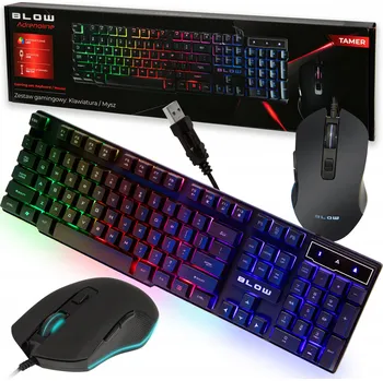 Sada BLOW herní klávesnice a myši, LED, USB