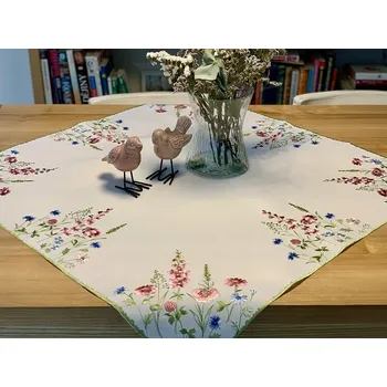 ubrus BYTEMA Vyšívaný ubrus a šál LUČNÍ KVÍTÍ 30 cm