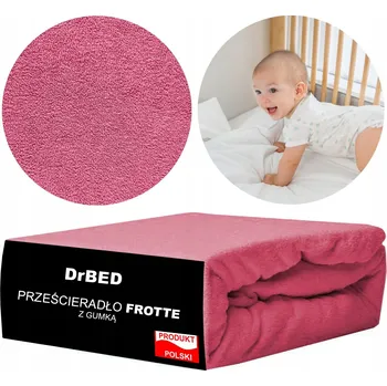 Prostěradlo Prostěradlo do Postýlky 120x60 s Gumou Froté PRODYŠNÉ Měkké Růžové