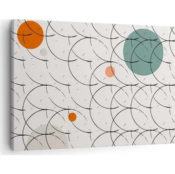 Obraz Obraz na plátně do obývacího pokoje ložnice 70x50 kruhy foto obrazy na zeď canvas