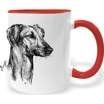 Hrnek - Sloughi Barva: Červená