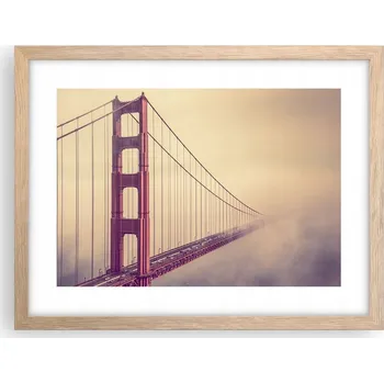 Obraz Obraz plakát v rámu světlý dub do obýváku 40x30 krajina foto na zeď