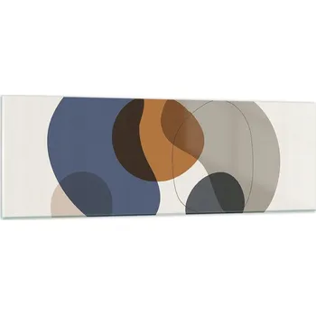 Obraz Obraz na skle do obýváku ložnice 90x30 abstrakce obrazy na zeď sklo