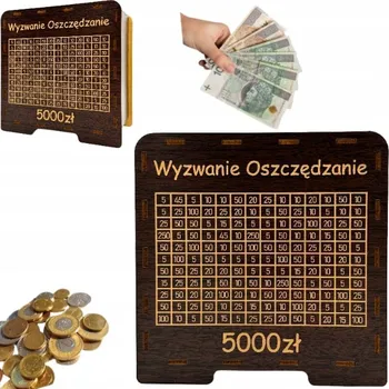 Obraz POKLADNIČKA VÝZVA ÚSPORY STÍRACÍ LOS NA DÁREK SUVENÝR DUB WENGE