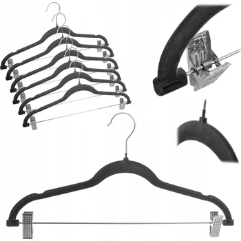 Věšák Nerezová ocel Šatní ramínko Kadax , odstíny šedé