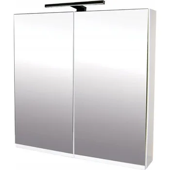 Koupelnový nábytek Zrcadlová skříňka závěsná Atica 80 ZS LED-B s osvětlením Any LED 30 B, čern