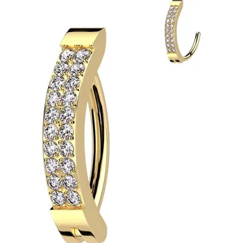 Piercing Zlacený piercing do pupíku TITAN (gold)