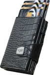 Tru Virtu Doublewallet CLICK & SLIDE Croco Black/Black