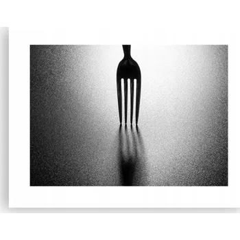 Obraz Obraz plakát do obýváku, ložnice 40x30 - fotka vidličky na zeď, bez rámu