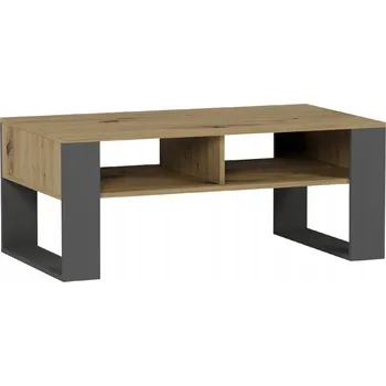 Konferenční stolek Konferenční stolek Framire obdélníkový 90 x 58 x 55 cm antracit, dub artisan