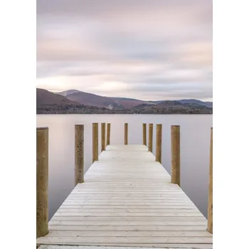 Obraz Plakát Jezerní krajina bez rámu 64 x 90 cm