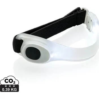 Svítilna Bezpečnostní LED pásek - Bílá / Černá, Firemní dárkové předměty s vlastním potiskem