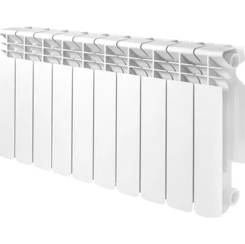 Radiátor Hliníkový radiátor Diamond 1121 W bílý 800 x 450 x 95 mm - boční připojení