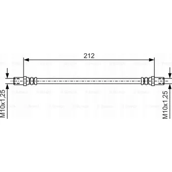 Brzdová hadice Bosch 1 987 481 A50 Brzdová hadice