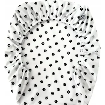 Prostěradlo Prostěradlo do kolébky s gumou 90x40 tlapky