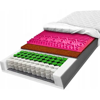 Matrace Matrace H3 H4 pružinová 110x200x20 7zónová kokosová kapsa 7zónová HR