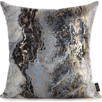 Polštář Dekorační polštář MRAMOR I. šedá 45x45 cm Mybesthome Varianta: Povlak na polštář - s prošívanou výplní, 45x45 cm