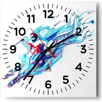 Hodiny Nástěnné hodiny do obýváku 40x40 Abstrakce Tiché hodiny Skleněné hodiny Bez hlučnosti