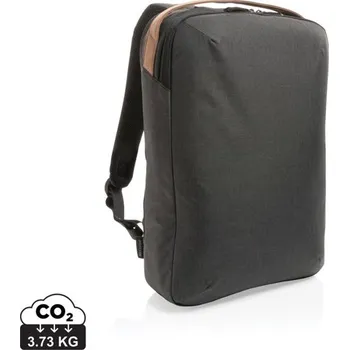 turistický batoh Dvoutónový batoh na 15.6" notebook Impact z 300D RPET AWARE™ - Černá, Firemní dárkové předměty s vlastním potiskem