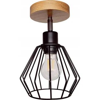 Závěsné stropní svítidlo DIANA nastavitelné loft dřevo DUB 1x diamant STYLOVÉ