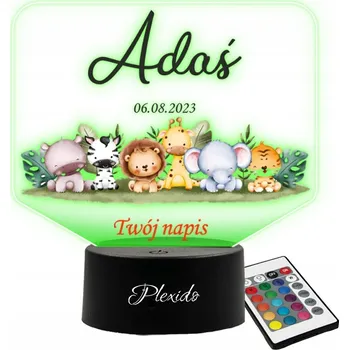 Lampička Noční lampa Plexido vícebarevná