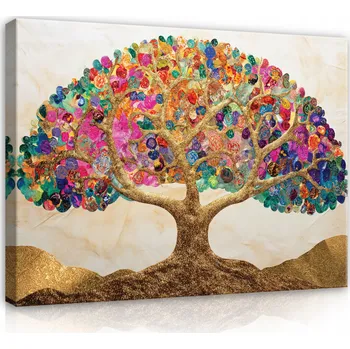 Obraz OBRAZ STROM ABSTRAKCE UMĚNÍ NA PLÁTNĚ NA ZEĎ LOŽNICE OBÝVÁK 40x30