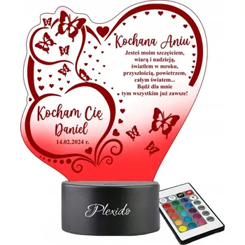 Lampička Plexido vícebarevná Noční lampa