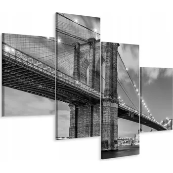 Obraz Obraz Brooklynský most 3D efekt 4 díly 80x50