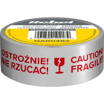 Lepicí páska Balicí páska Rebel bezbarvá, červená šířka 48 mm délka 132 m 1 ks