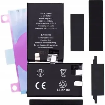 Baterie pro mobilní telefon Baterie pro iPhone XS Max, článek pro Apple bez BMS, bez hlášky, 3174 mAh