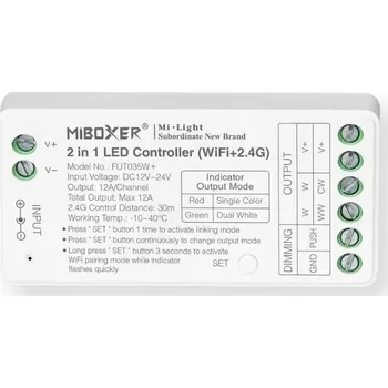 IP kamera OVLADAČ FUT035W MILIGHT LED PÁSKY CCT MONO JEDNOZÓNOVÝ