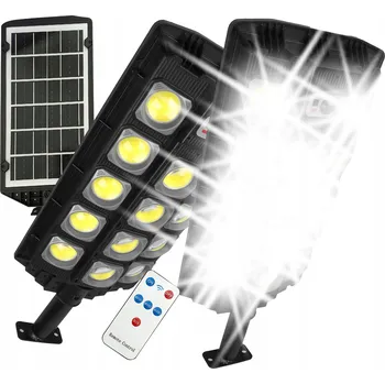 Stojací lampa VÝKONNÁ SOLÁRNÍ LAMPA ULICE SVĚTLO POULIČNÍ LAMPA SENZOR POHYBU SOUMRAKU DÁLKOVÉ OVLÁDÁNÍ 1500W