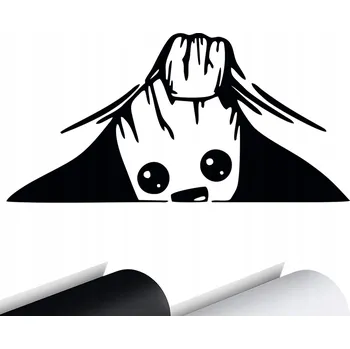 Samolepicí dekorace na vozidlo NÁLEPKA Grafika na auto Koukající příšerka MONSTRUM Monster PEKABOO 20x10