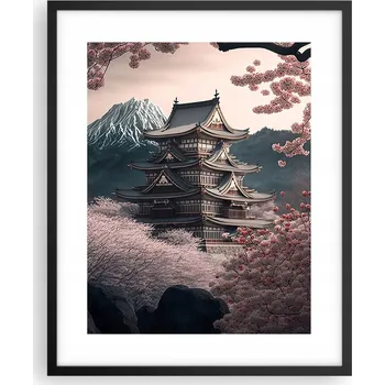 Obraz Foto obraz plakát na zeď v černém rámu 40x50 Asie plakáty do obýváku