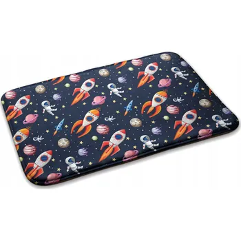 Koberec Kobereček / Předložka do dětského pokoje Vesmír a rakety 75x45 cm
