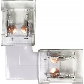 LED páska Spojka pro LED COB pásky IP20 10mm, úhlový konektor