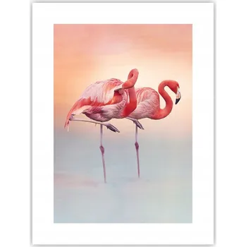 Obraz Obraz plakát do obýváku ložnice 30x40 plameňáci plakáty na zeď bez rámu