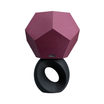 Lampička Sike_cz Stolní Lampa Crunchy Ring růžová / šedá