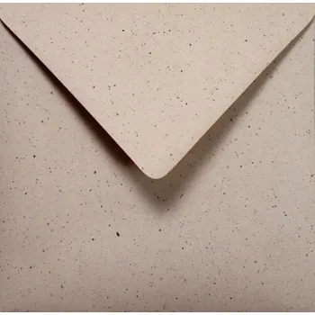 Obálka Ozdobné ekologické obálky čtvercové Crush Cocoa béžové 5 ks