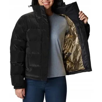 Dámská bunda Dámská péřová bunda Columbia Bulo Point II Down, černá sametově lesklá, velikost L