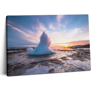 Obraz Obraz Na Plátně Do Předsíně Efektní Gejzír Na Islandu 60x40
